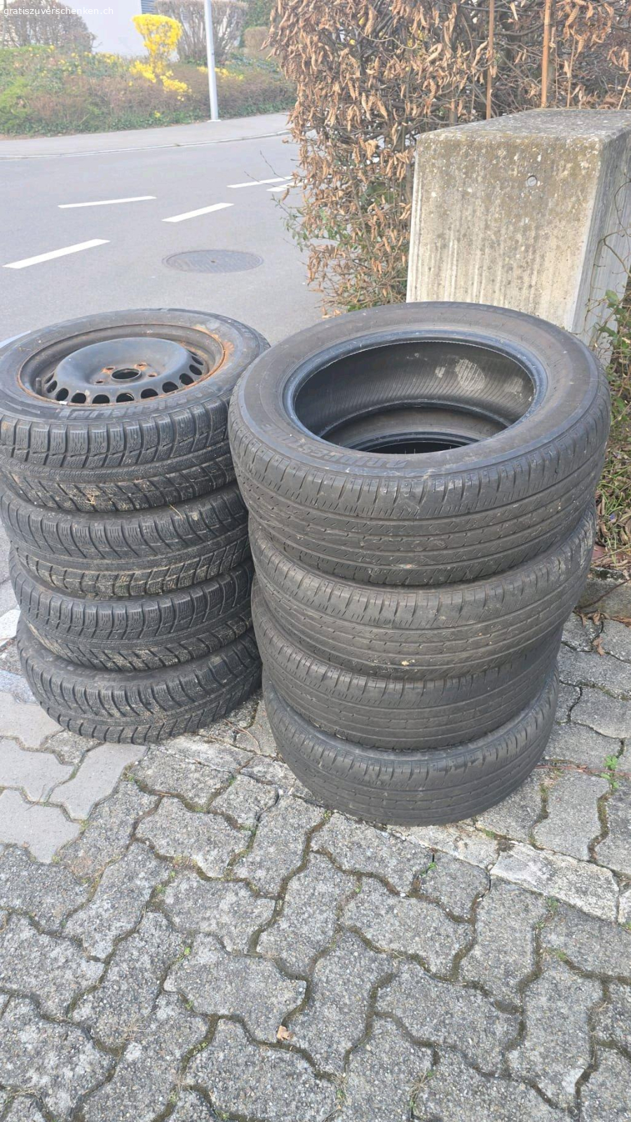 pneus gratis abzugeben. pneus