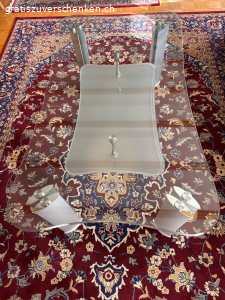 Polstergruppe mit Salontisch. Polstergruppe Echt Leder mit Salontisch in Glas. sehr gepflegt