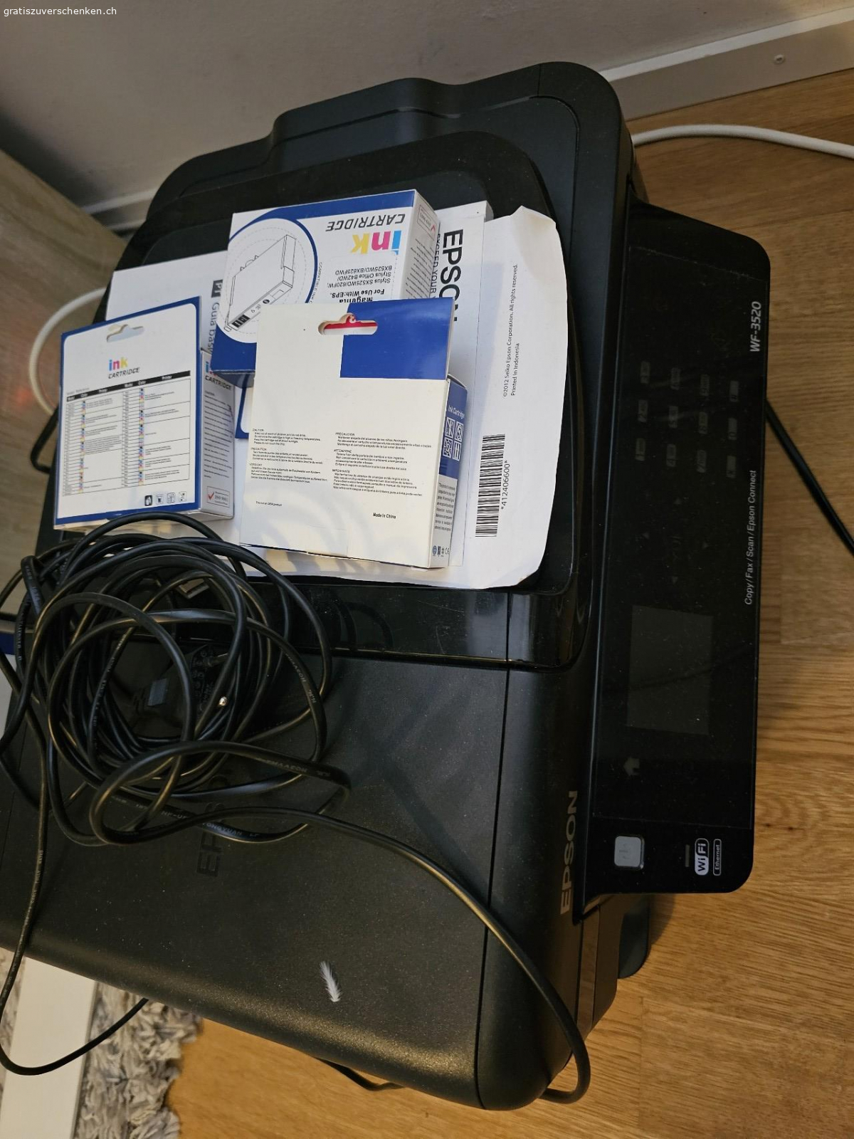 printer wf3520. working but need maybe other inks than the actual. maybe can adapt them for use.