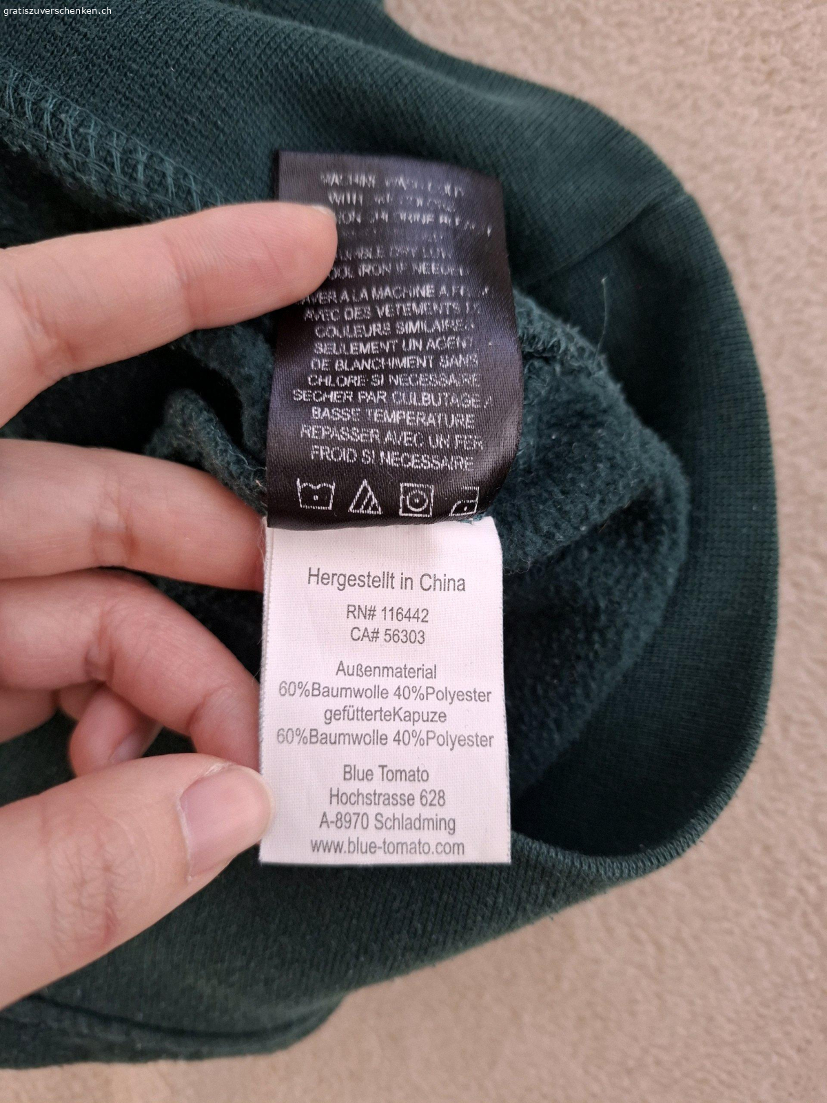 Pullover. Grüner Hoodie/Pullover, Gr. M (Herrengrösse)