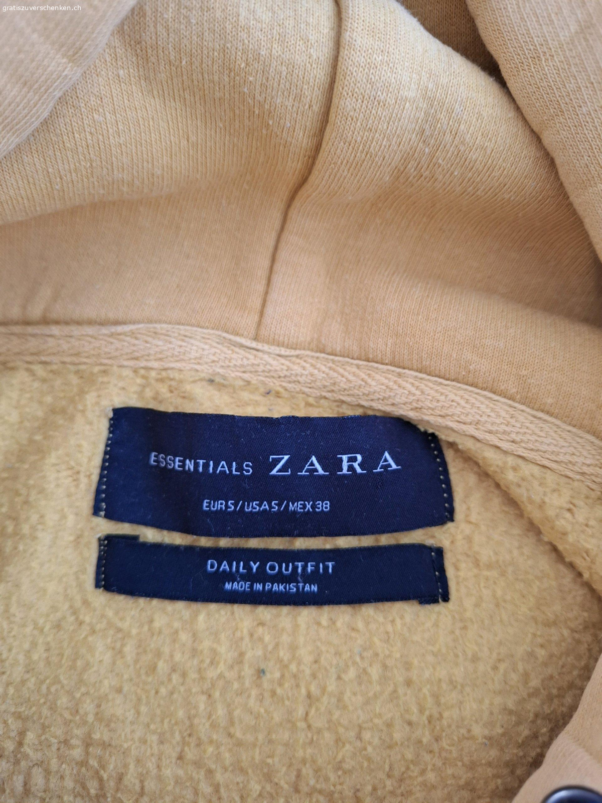 Pullover. Gelber Pollover/Hoodie, Gr. 38/S (Damengrösse)