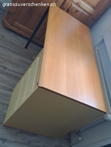 Pult / Bürotisch gelb