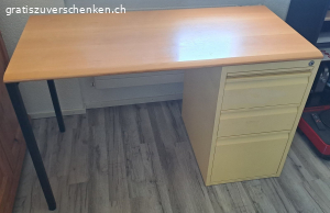 Pult / Bürotisch gelb
