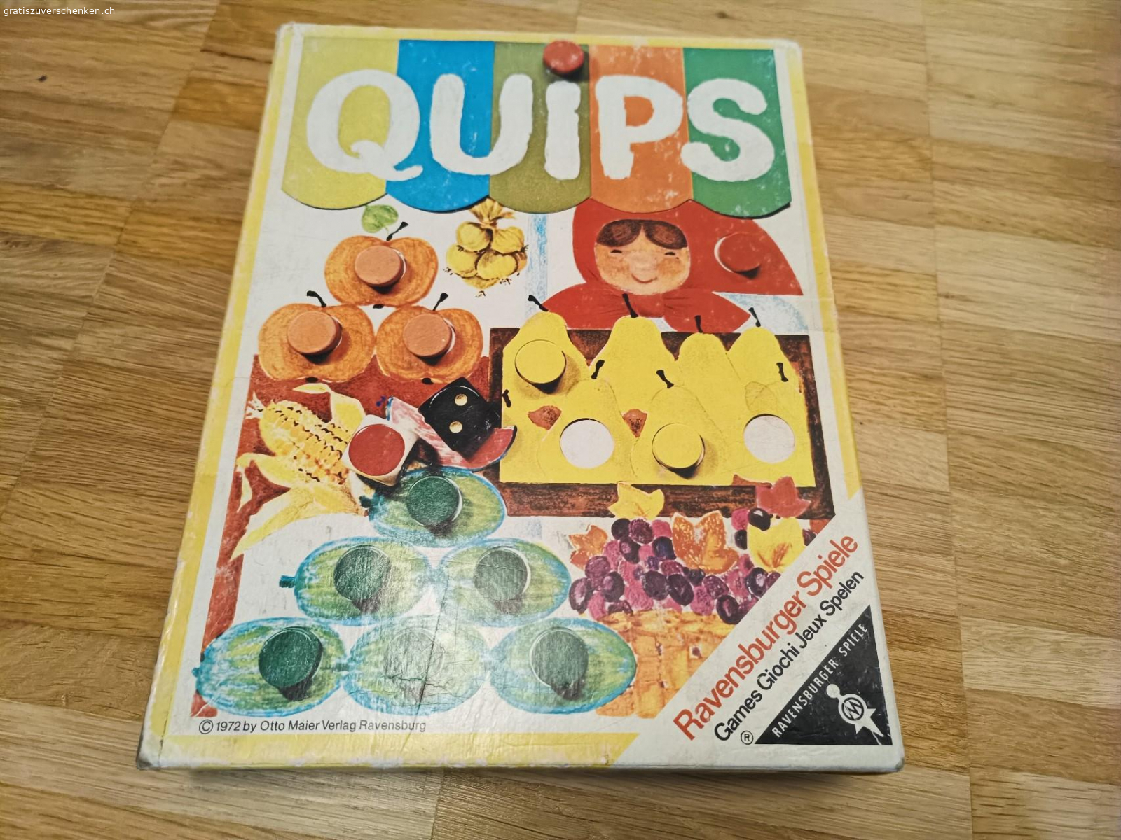 Quips. Sehr in die Jahre gekommen, aber tolles Spiel zum Farben lernen