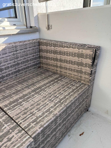 Rattan Lounge3er & Sessel  grau