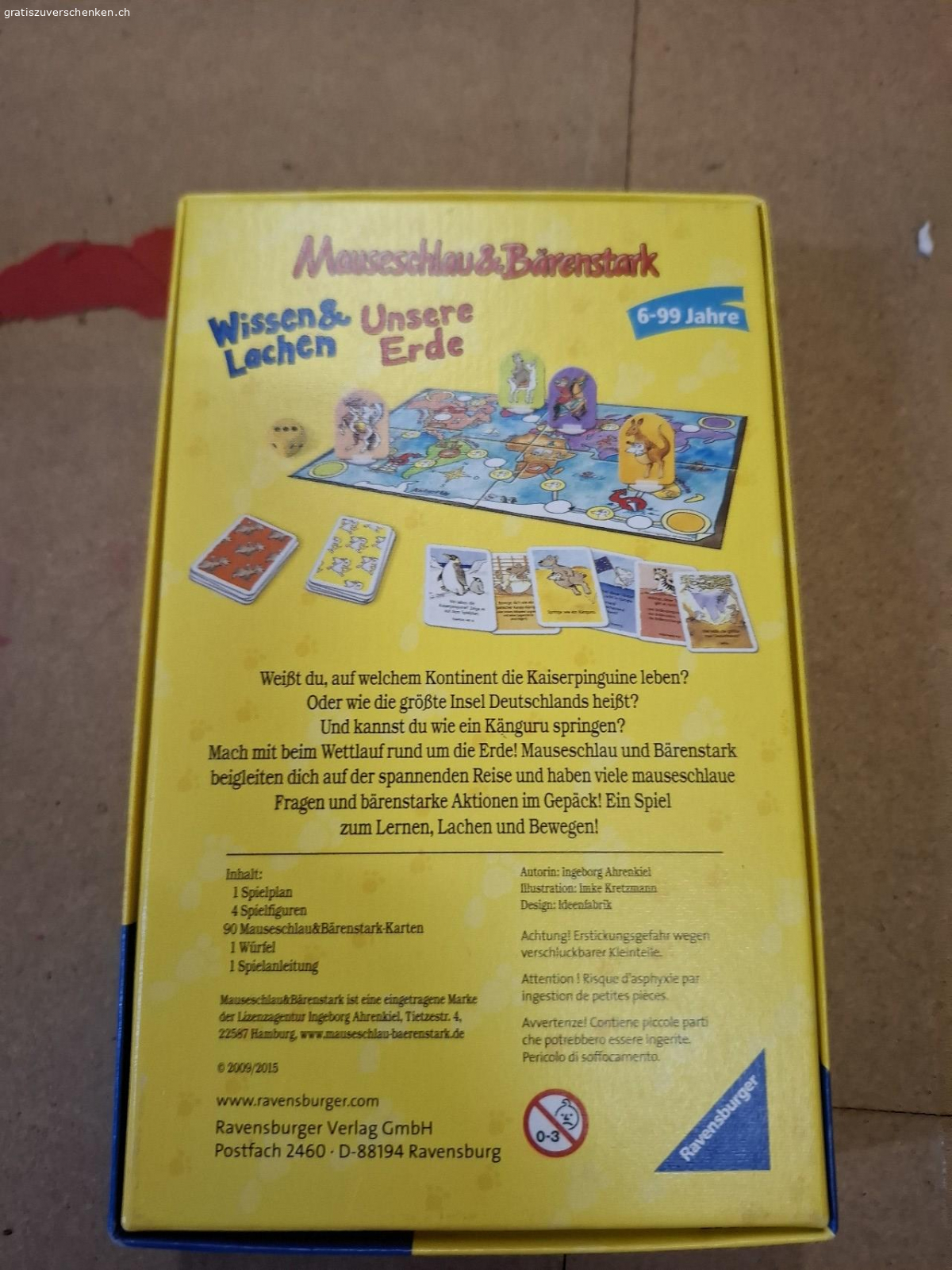 Ravensburger Spiel. Wissensquiz ab 6 Jahre
guter Zustand