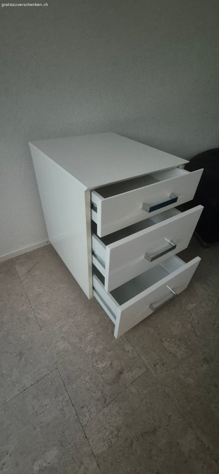 Rollkorpus Büro. Weiss. Mit Schubladen. Nur Abholung