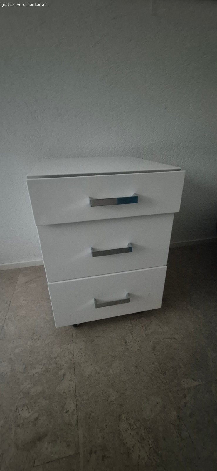 Rollkorpus Büro. Weiss. Mit Schubladen. Nur Abholung