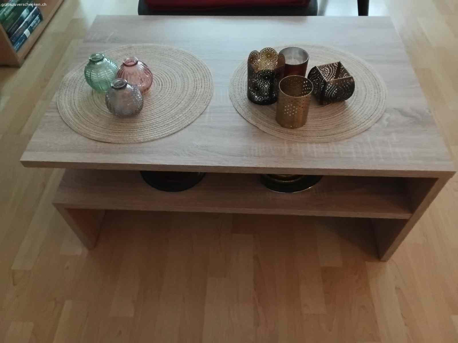 Salontisch. Zu verschenken Salontisch Holz Breite 60cm Länge 90cm Höhe 42cm