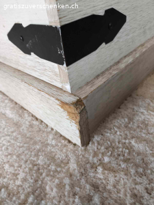 Salontisch. Salontisch 87 x 87 cm mit Stauraum. Höhe 42 cm.

Zustand gebraucht, aber gut. Einzig die Ecken sind von unserem Hund abgenagt (siehe Bilder).