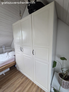 Schrank, 3 Türen, IKEA, weiss, gratis