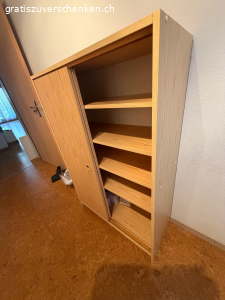 Schrank mit Schiebetüren Holzoptik