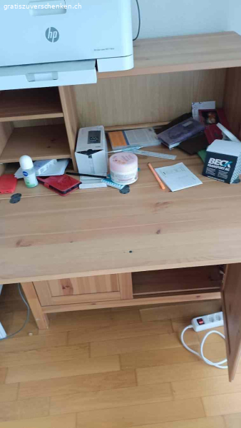 Schreibtisch mit Schrank zu verschenken – bis 20.04!