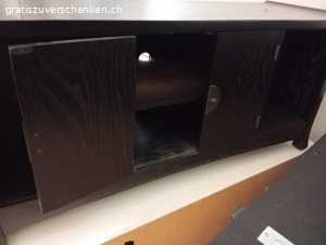 Sidebord  TV Möbel. TV Möbel 2 offene Fächer 1 doppeltüre mit Tablar