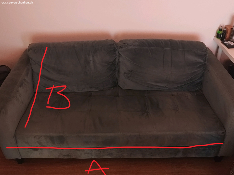 Sofa perfekt für studio o. hobbyraum