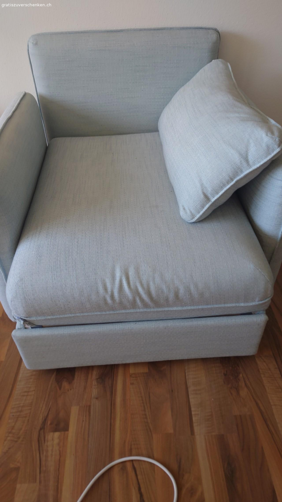 Sofa/ Schlafsofa. leider mit Kaffee Fleck, den man verstecken oder vielleicht sogar weg kriegen kann.