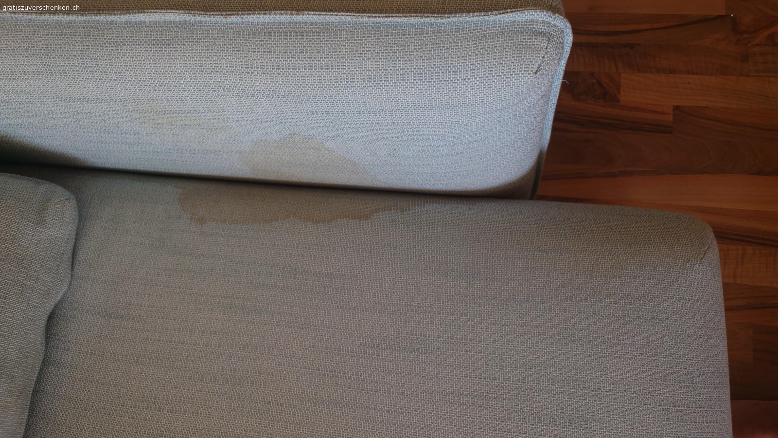 Sofa/ Schlafsofa. leider mit Kaffee Fleck, den man verstecken oder vielleicht sogar weg kriegen kann.