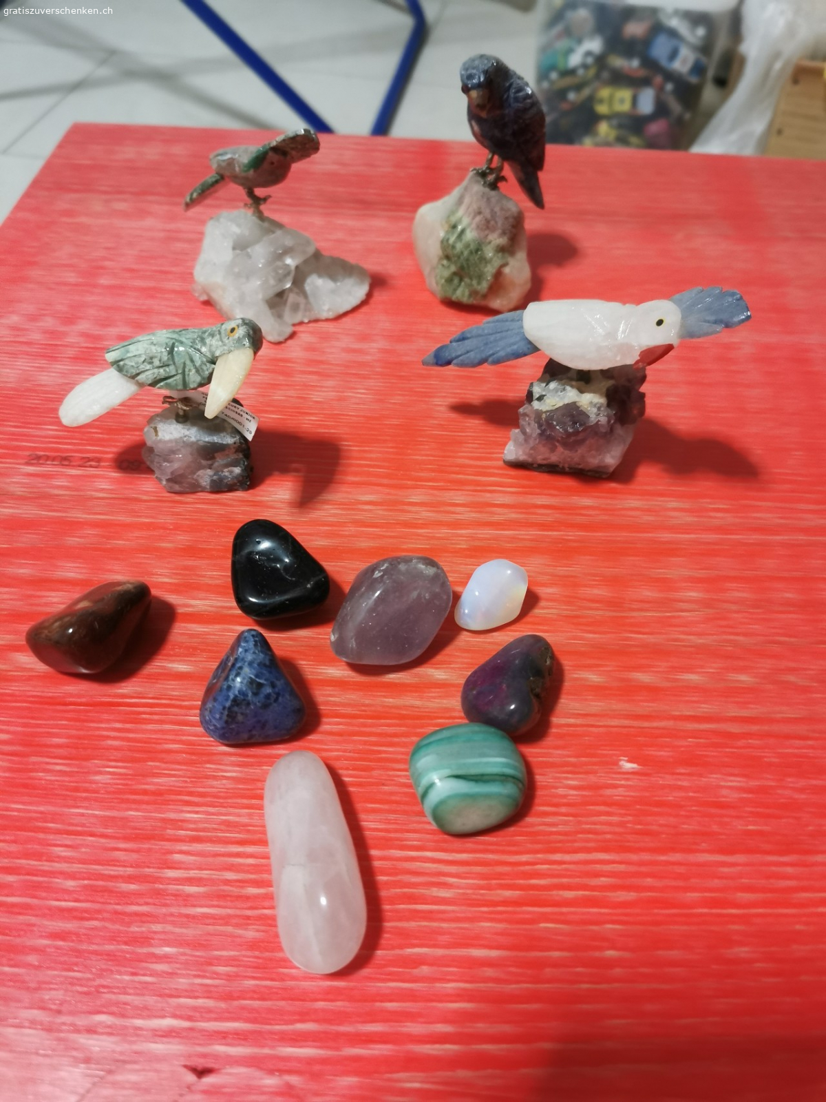 Steine, +Figuren. Aus Brasilien