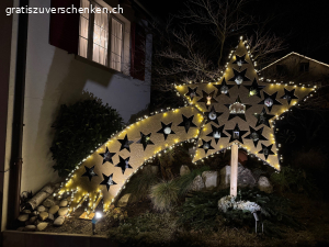 Stern mit 24 Adventstörchen XXL Outdoor