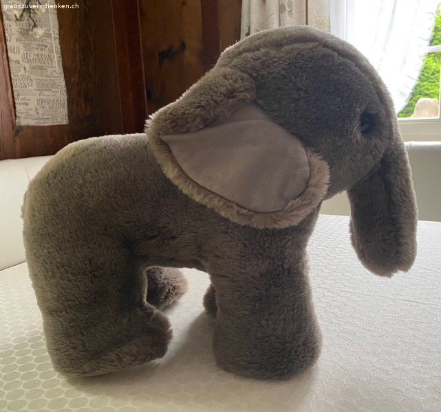 STOFFTIER ELEFANT GRÖSSE CA. 33 CM X 40 CM