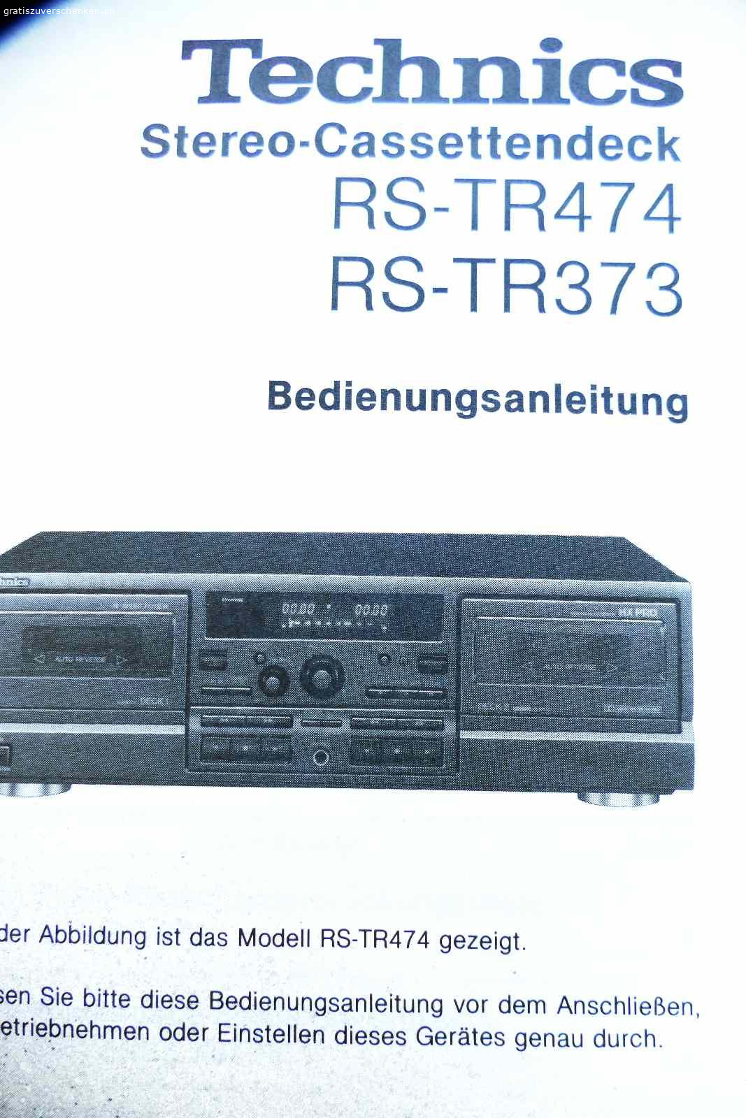 Technics Stereo - Cassettendeck. Für Technics- Fans oder BastlerInnen
Ich verschenke dieses Stereo - Cassettendeck von Technics.
Das Gerät hat schon ein paar Jahre auf dem Buckel.
Deck 2 funktioniert einwandfrei, Deck 1 ist defekt.
Bedienungsanleitung inklusive
Masse: B 430mm / T 285 mm / H 136 mm
Farbe: anthrazit
Kann in Winterthur abgeholt werden
Kein Versand
Kontakt via Email