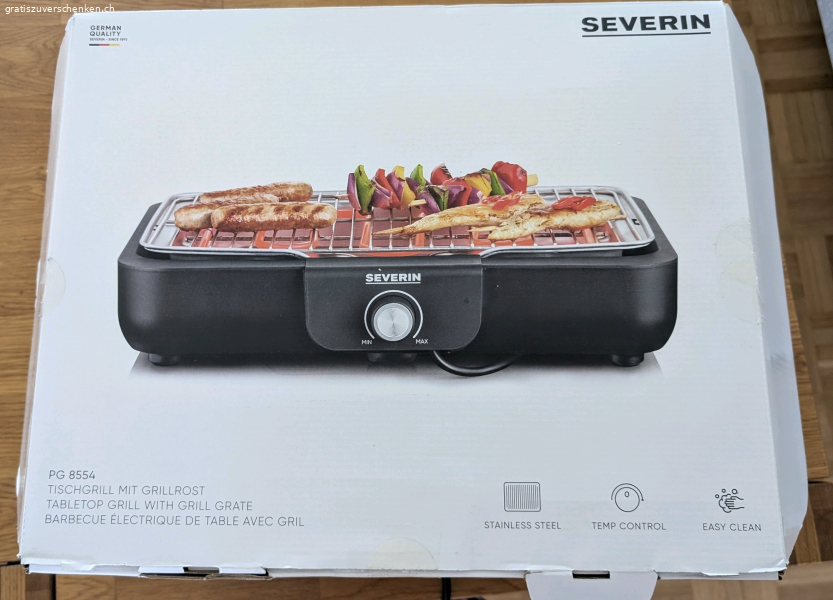 Tischgrill zu verschenken