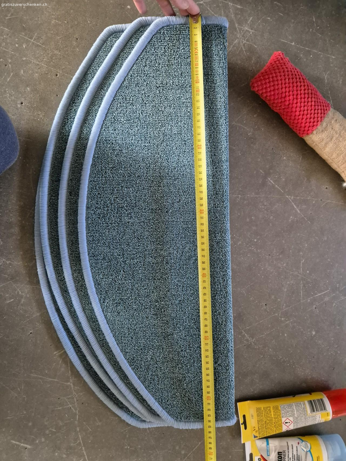 TreppenStufenMatten. 4 Stk Treppen Stufen Matten in OzeanBlau. Nur alle zusammen 
SBB in 2 Min erreichbar,  nur Abholung