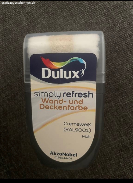 Wand-und Deckenfarbe Korrekturroller cremeweiss