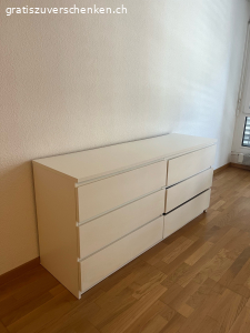 Weisses Regal ZU VERSCHENKEN