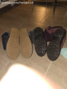 Winterschuhe. Gerne verschenken ich die beiden Winterschuhe, Grösse 39