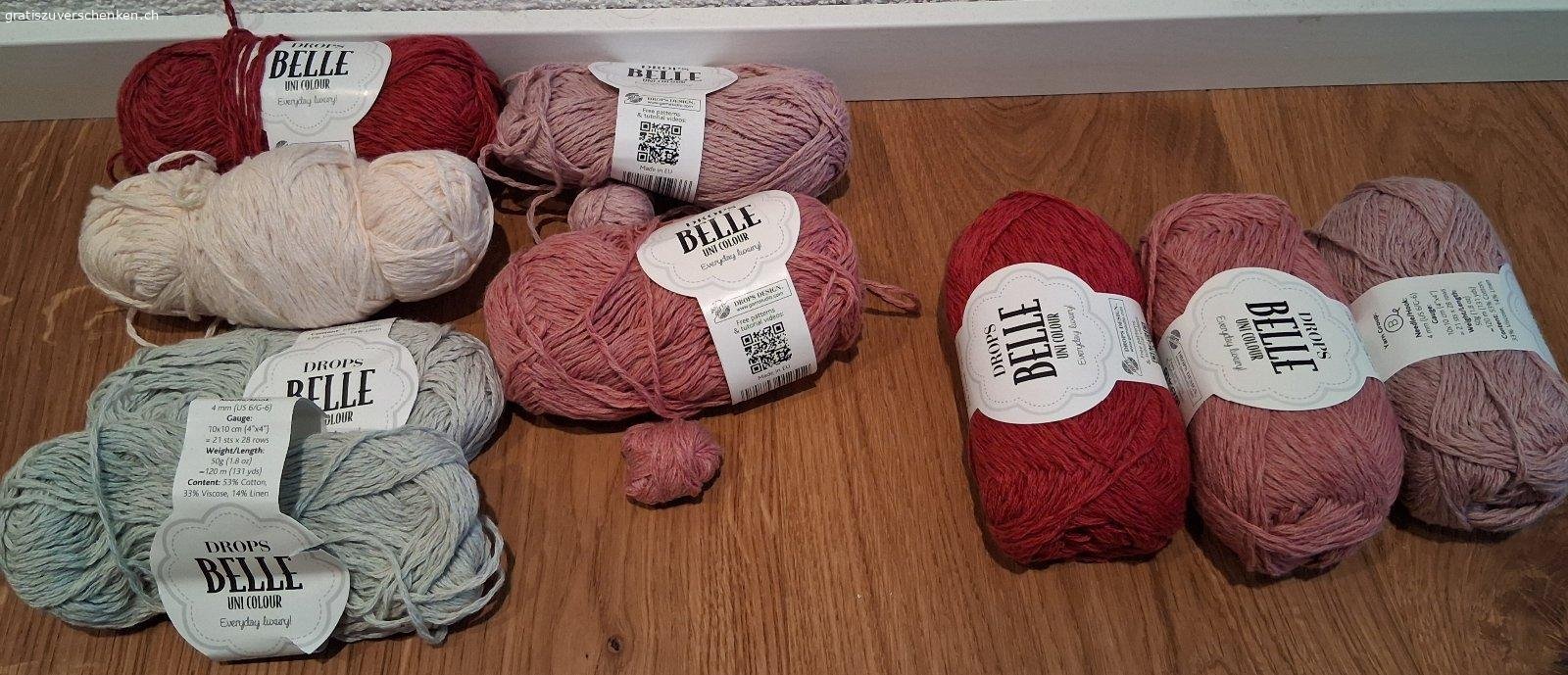Wolle 3. und nochmals: Wolle in vielen Farben und Typen. Am liebsten bei uns abholen, kann aber auch verschickt werden.